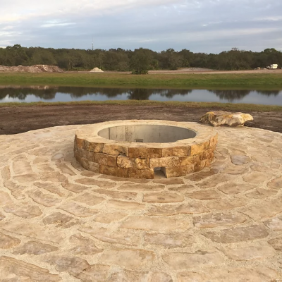 FIREPIT AND PATIO