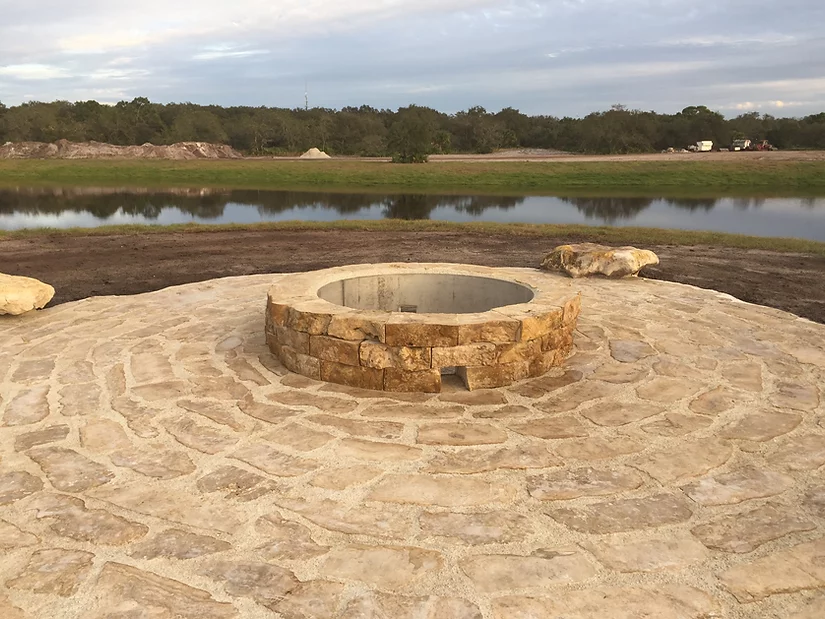 FIREPIT AND PATIO